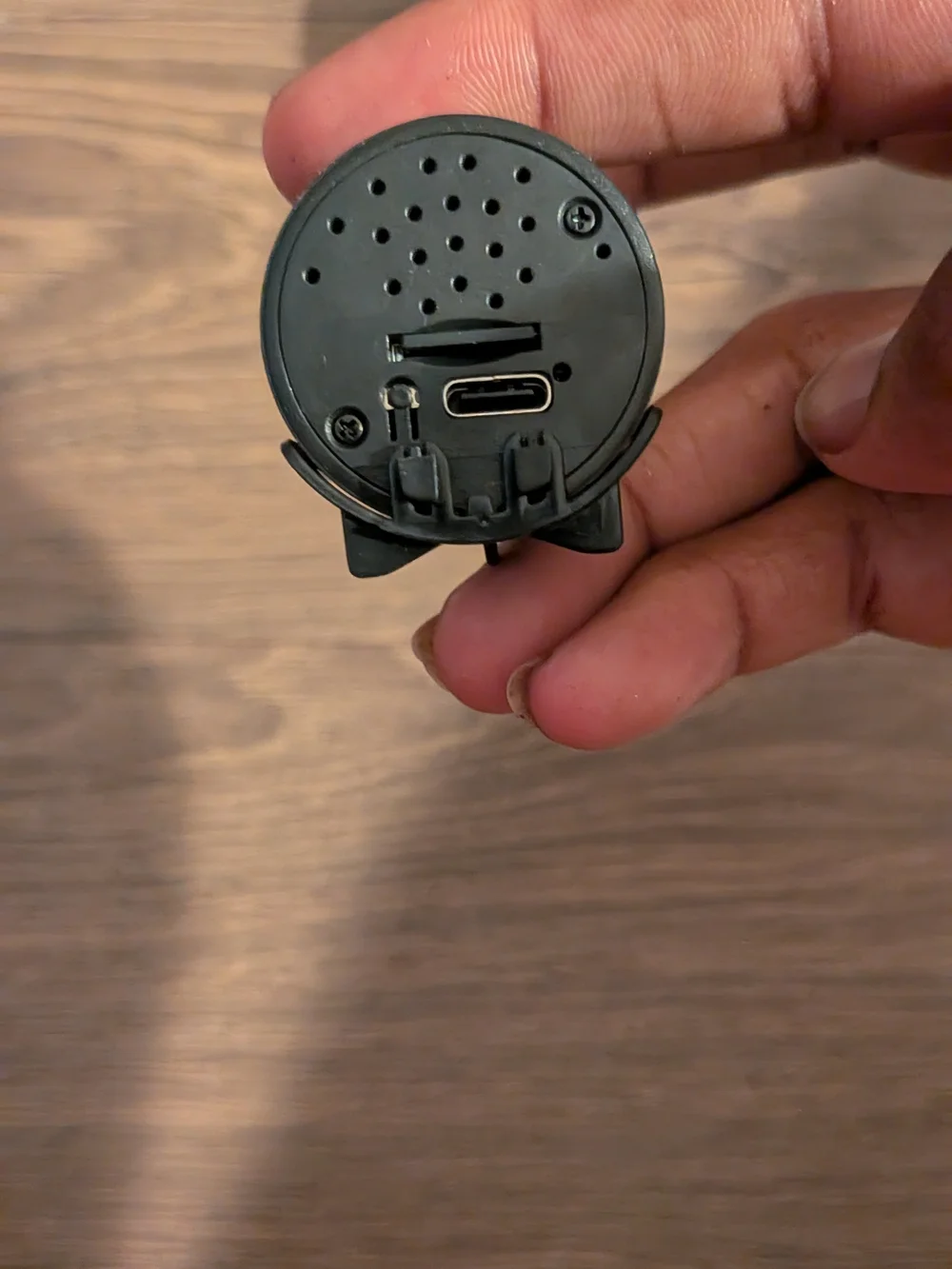 Black VR/AR Camera Lens Accessory with MicroSD Slot